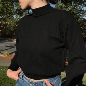 Black mock turtleneck